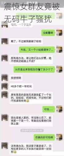 震惊女群友竟被无码牛子骚扰