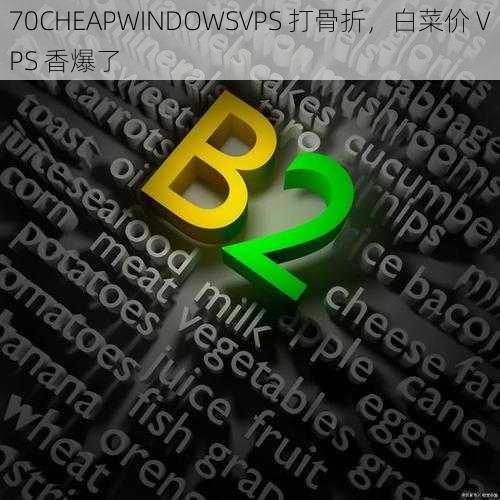 70CHEAPWINDOWSVPS 打骨折，白菜价 VPS 香爆了