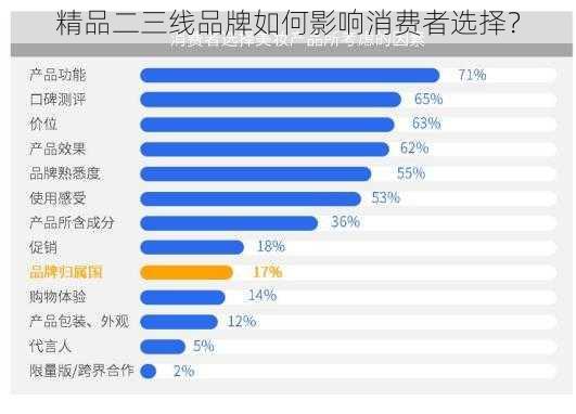 精品二三线品牌如何影响消费者选择？